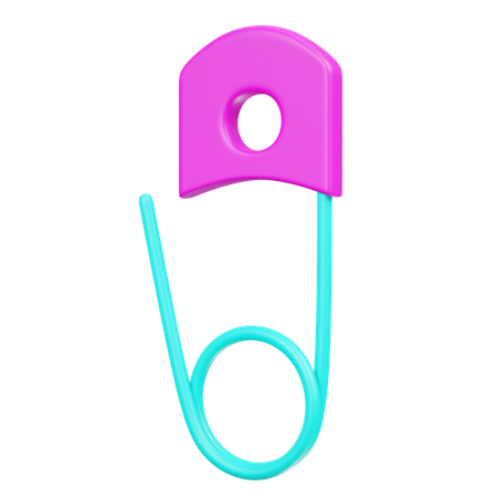 安全ピン  3D Icon