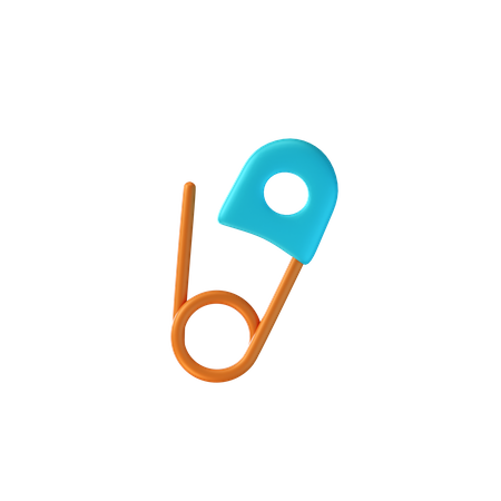 Safety Pin  3D Icon