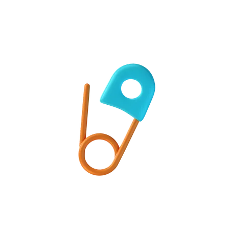 Safety Pin  3D Icon