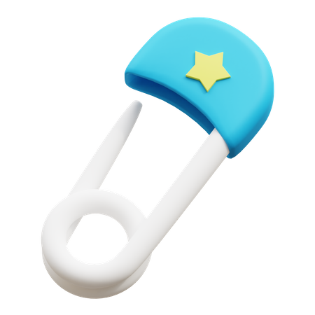 Safety Pin 3D Icon