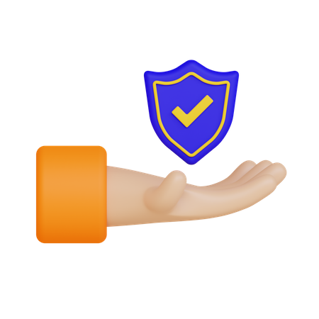 Safety Shield  3D Icon