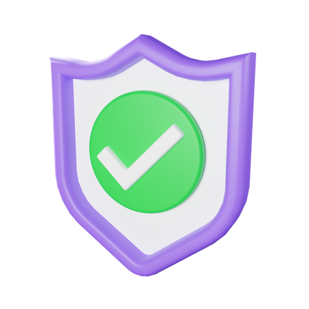 Safety Shield 3D Icon