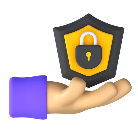Safety Shield  3D Icon