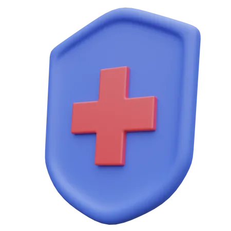 Safety Shield 3 D Illustration 3D Icon