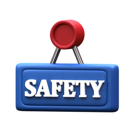 Safety Sign  3D Icon