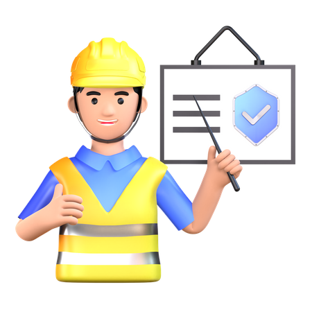 Safety Training  3D Icon