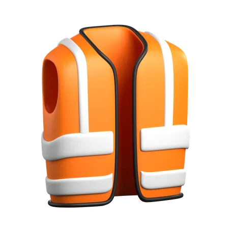 Safety Vest 3 D Construction Tools Icon 3D Icon