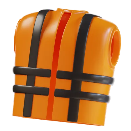 3 D Rendering Safety Vest Construction Icon 3D Icon