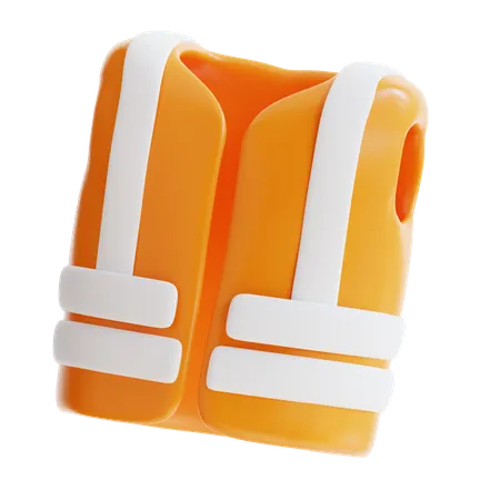 3 D Rendering Safety Vest Construction Icon 3D Icon