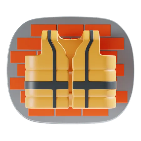 Safety Vest 3 D Icon And Illustration 3D Icon