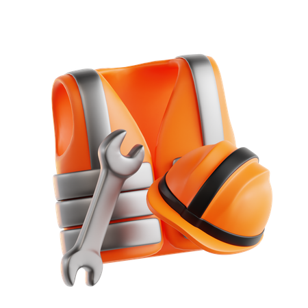 Safety Vest  3D Icon
