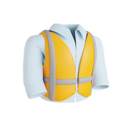 Safety Vest  3D Icon