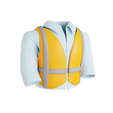 Safety Vest  3D Icon