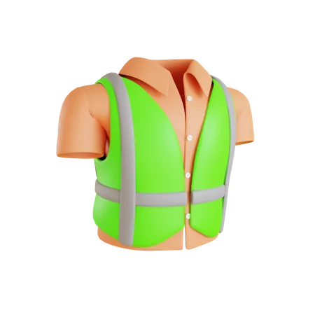 Safety Vest  3D Icon