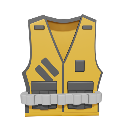 Safety Vest  3D Icon