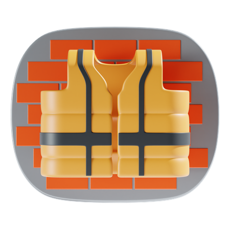 Safety Vest  3D Icon