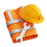 3d safety vest emoji