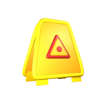 Safety Warning Sign  3D Icon