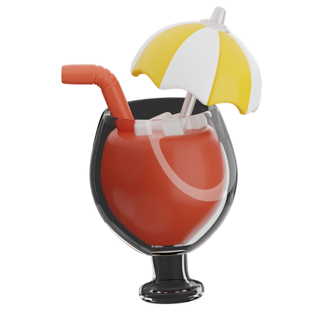 Saftglas  3D Icon