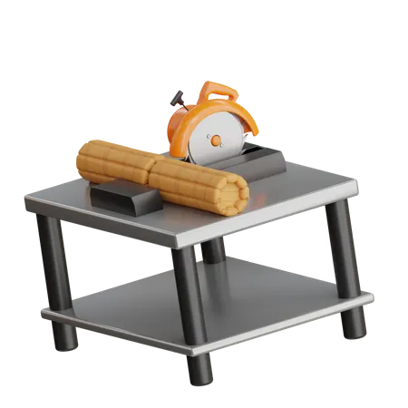 Sägetisch  3D Icon
