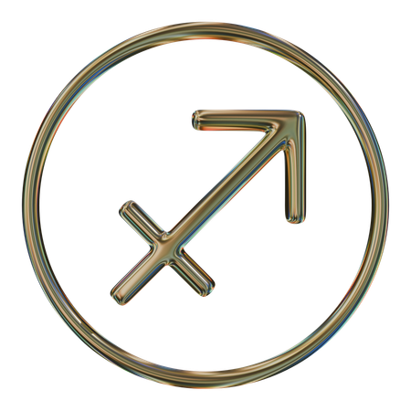 Icône 3d du zodiaque Sagittaire  3D Icon