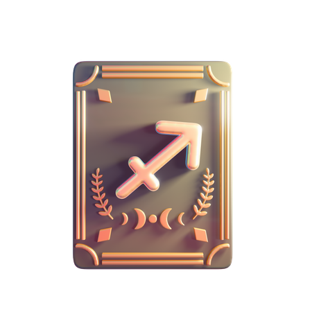 Sagittarius Zodiac Sign  3D Icon