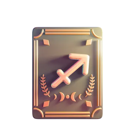 Sagittarius Zodiac Sign  3D Icon