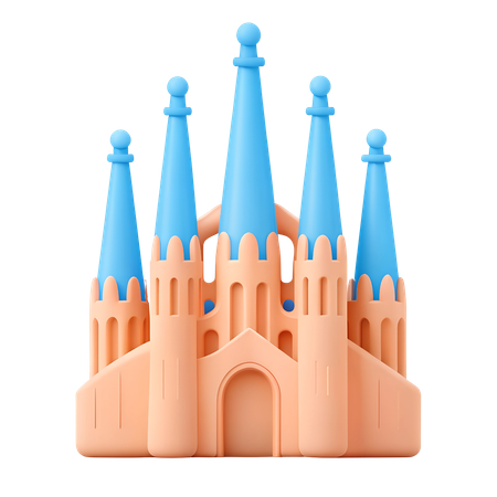 Sagrada Familia  3D Icon