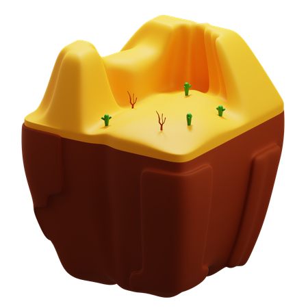 Sahara Landscape  3D Icon