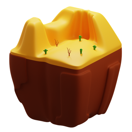 Paysage saharien  3D Icon