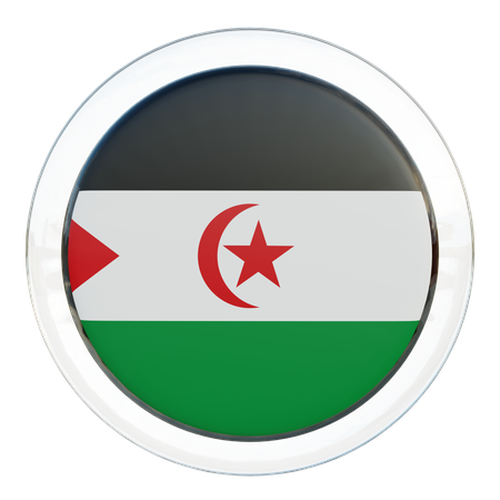 Sahrawi Arab Democratic Republic Flag  3D Illustration