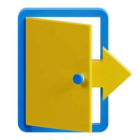 Saída  3D Icon