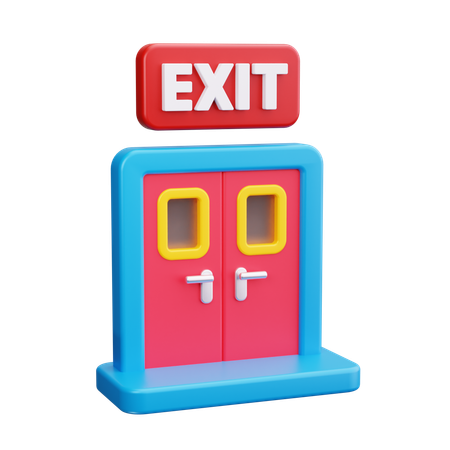 Saída de incêndio  3D Icon
