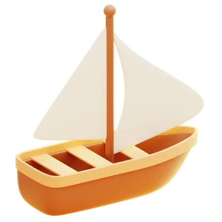 Sail Boat  3D Icon