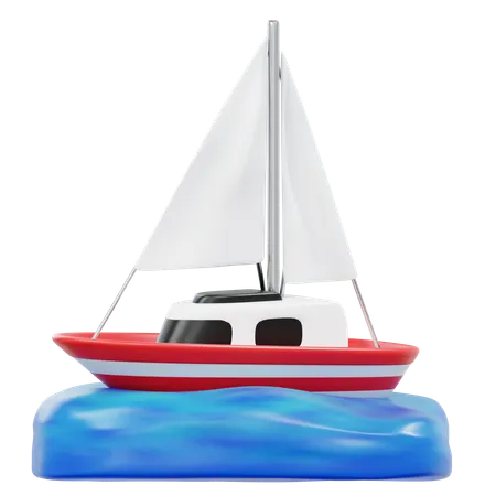 Sailboat  3D Icon