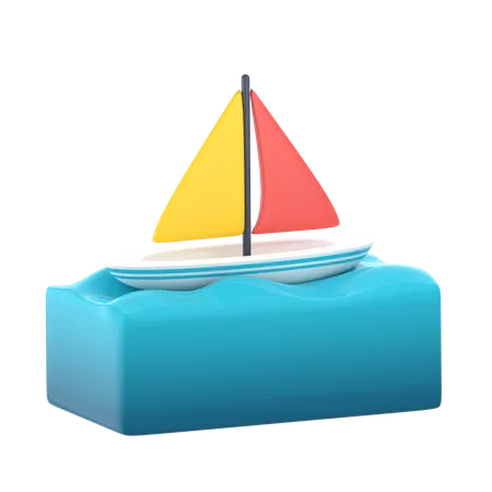 Sailboat  3D Icon