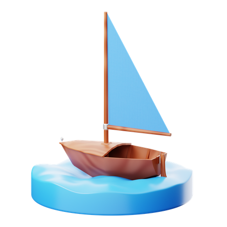 Sailboat  3D Icon