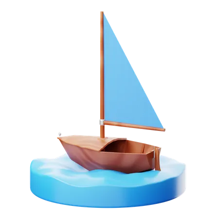 Sailboat  3D Icon