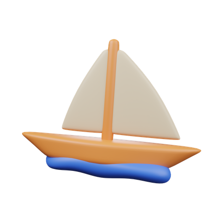 Sailboat  3D Icon