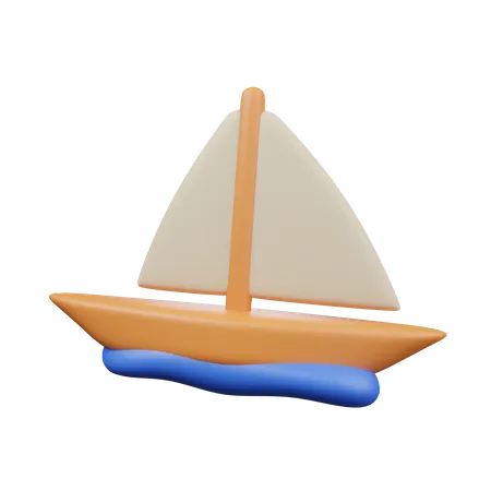 Sailboat  3D Icon