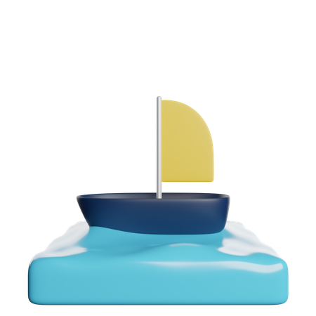 Sailboat  3D Icon