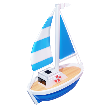 Sailing Boat  3D Icon