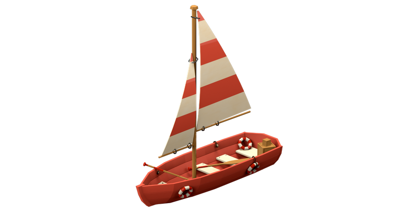 Sailing Boat  3D Icon