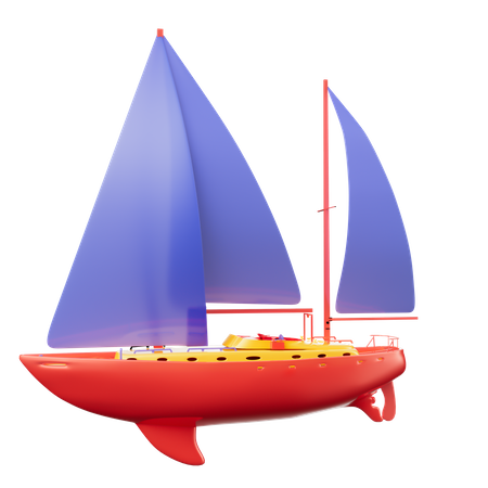 Sailing Ship  3D Icon