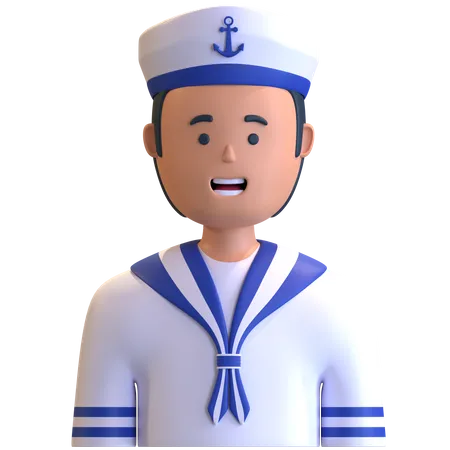 Sailor man 3D Illustration