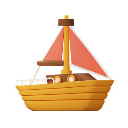 Sailor Ship  3D Icon