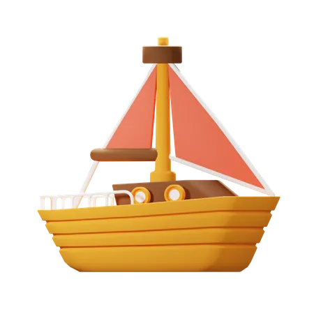 Sailor Ship  3D Icon
