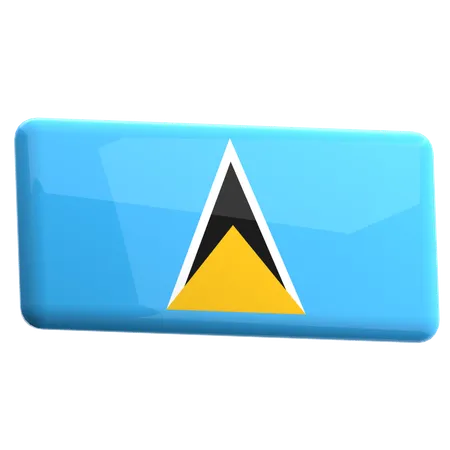 セントルシア  3D Icon