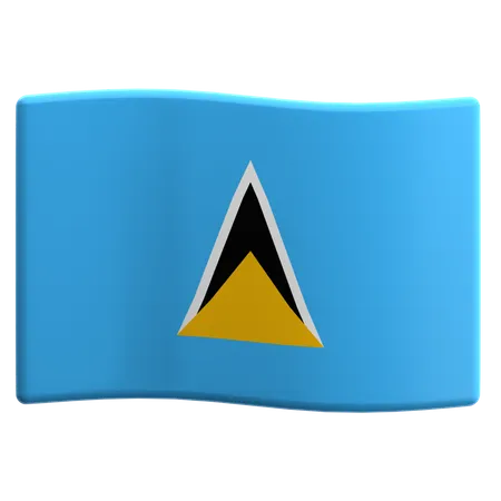 セントルシア  3D Icon