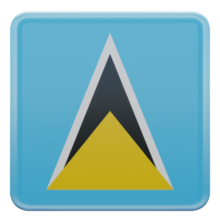 Saint Lucia Flag  3D Icon